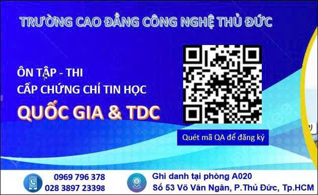 ÔN VÀ THI ĐỂ NHẬN CHỨNG CHỈ CNTT QUỐC GIA CƠ BẢN - NÂNG CAO